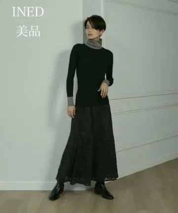 [ 새상품급 ] INED 이네드 몰 레이스 스커트 정가 3만 3천엔