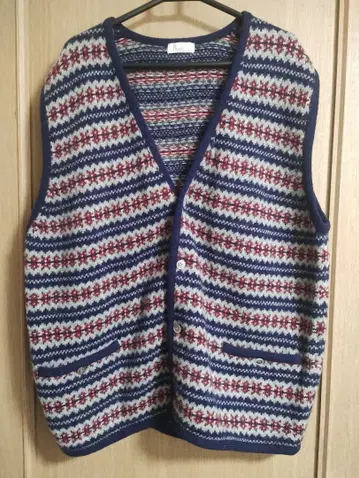 Papas 페어아일 울 베스트 사이즈 L