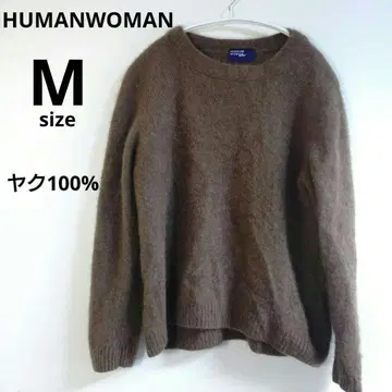 휴먼 우먼 야크 100% 니트 스웨터 M 사이즈