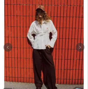 POLOBCS VIS 별주 허리 턱 플레어 셔츠