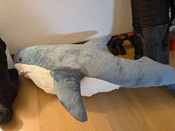 상어 봉제 인형 빅 파란색