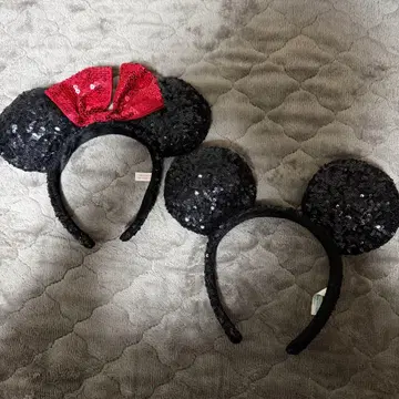 미니 마우스 미키마우스 머리띠 세트