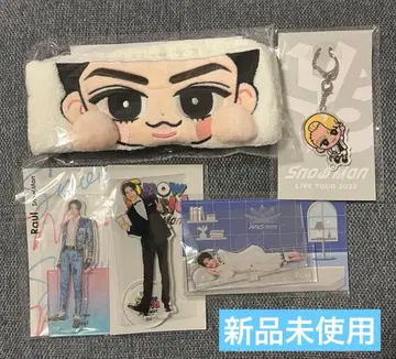 라울 굿즈 5종 세트 스노우 헤어밴드, 키링/아크릴 스탠드