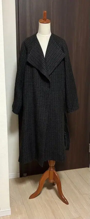 이에나 IENA 롱 슬릿 코트 40 체크 무늬