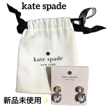 [ 미사용 새상품 ] kate spade 더블 스톤 귀걸이