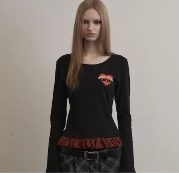 SETUPEXE CHECKFRILLTOP BLACK