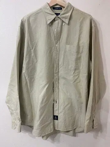 90's GAP The BIG Oxford 옅은 베이지 긴팔 셔츠