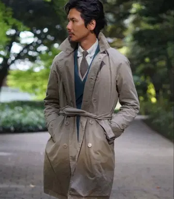 ASPESI 빔즈 별주 트렌치코트 라이너 포함 아스펜지