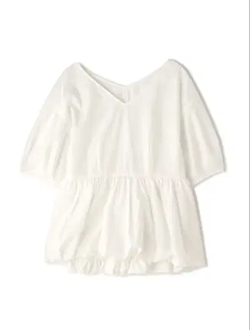 NATURAL BEAUTY BASIC V넥 벌룬 블라우스