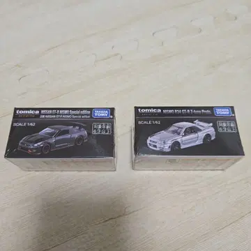 [ 새상품 ] 재팬 모빌리티 쇼 토미카 프리미엄 닛산 GT-R 2대 세트