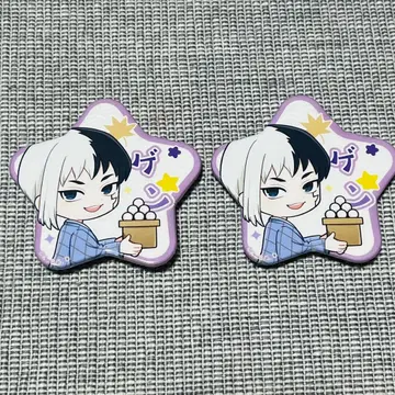 닥터스톤 아사기리 겐 별 모양 캔뱃지