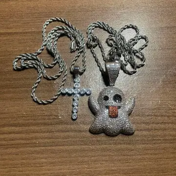 Glitter 목걸이 Iced Jewelry 지르코니아