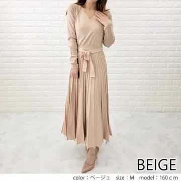 [ 미사용 새상품 ] 니트 원피스 롱 카슈쿨