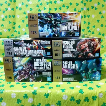 건담 HGUC 앙크샤 로젠즈 외 3개 [건담 프라모델 묶음 판매]1