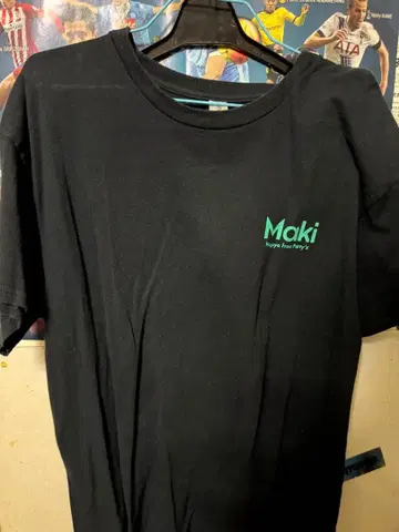 Maki 드래곤 프린트 T셔츠 블랙