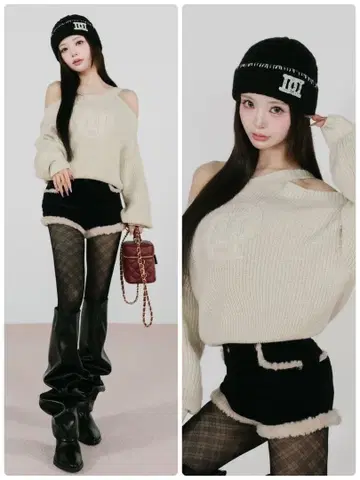 미개봉 새상품 Darich 포인트 보아 코듀로이 숏팬츠 M 블랙