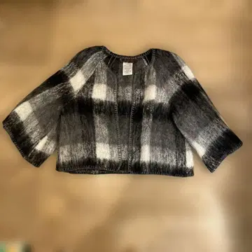 [ 새상품급 ] YUKI TORII 체크 무늬 자켓 가디건