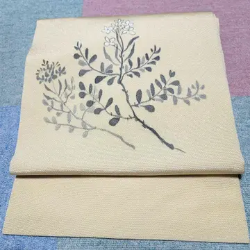 9촌 나고야 오비 크레이프 원단 염색 오비