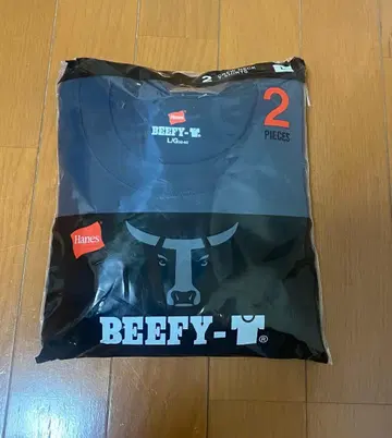 Hanes BEEFY-T L 사이즈 2매 세트 네이비