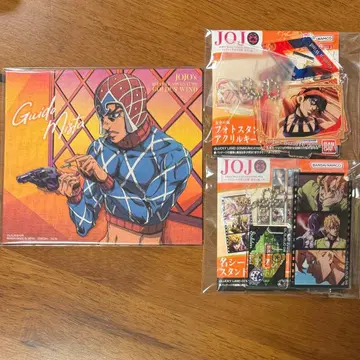 죠죠의 기묘한 모험 황금의 바람 미스타 나란차 후고 아크릴 스탠드 색지