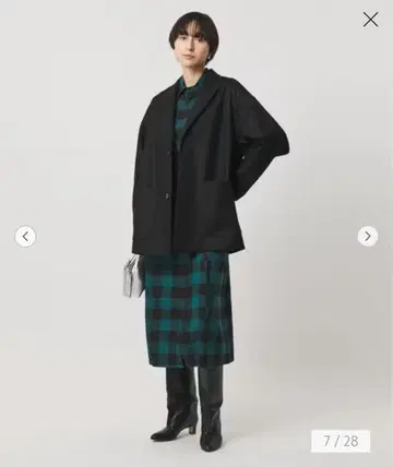 오버 사이즈 울 자켓 블랙