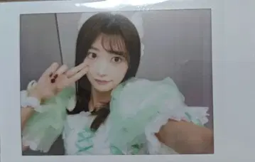 아이돌 폴라로이드 사진 그린 컬러 코스튬