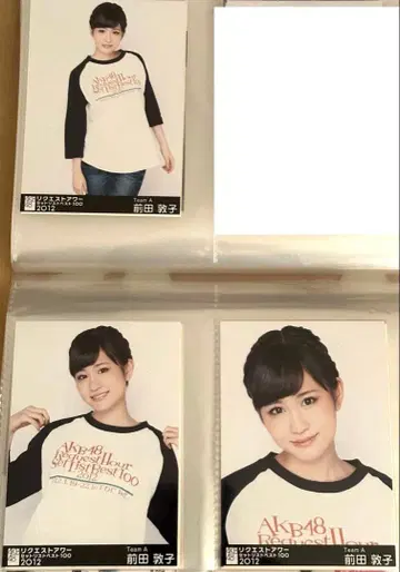 AKB 리쿠아와 2012 마에다 아츠코 브로마이드