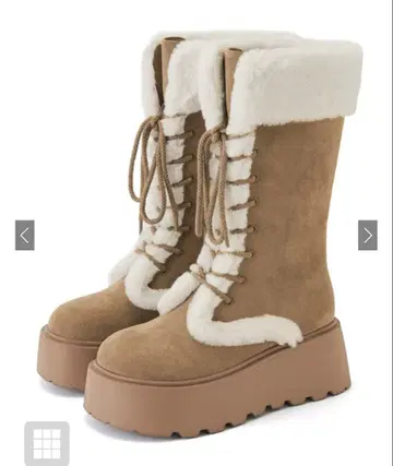 스웨이드 무스탕 레이스업 부츠 [Zr1330]