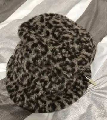 일본제 카시라 레오파드 무늬 햇 Hunter 마스코트 포함