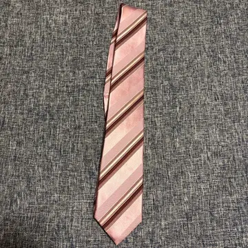 COMME CA MEN 핑크 스트라이프 넥타이