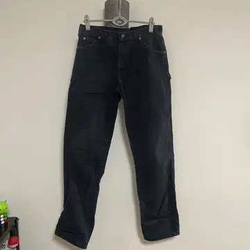 Dickies 블랙 워크 팬츠 W34