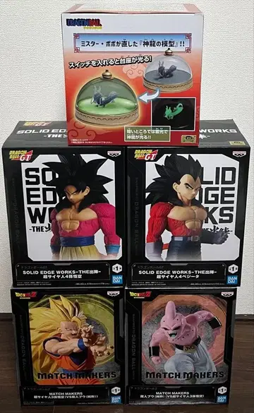 드래곤볼 피규어 & 신룡 룸 라이트 세트 전 5종