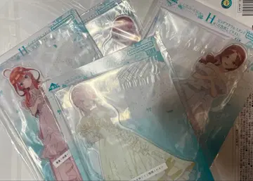 제일복권 5등분의 신부 h상 빅 아크릴 스탠드 4종 세트