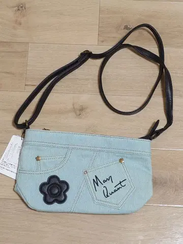 마리콴트 숄더백 데님 미사용 새상품