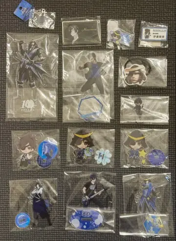 전국 BASARA 다테 마사무네 아크릴 스탠드 배지 키링