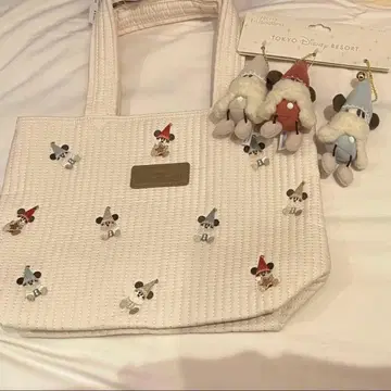 디즈니 크리스마스 리루린린 토트백 봉제인형 참