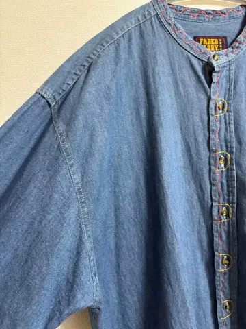 Faded Glory 리메이크 데님 셔츠 XL
