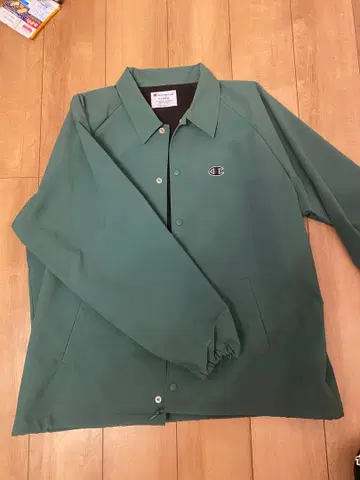 Champion 그린 나일론 자켓 X-LARGE