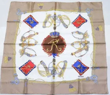 GHERARDINI 실크 스카프 왕관 디자인