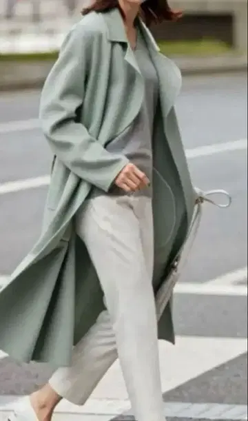 [ 새상품급 ] ICB 캐시미어 혼방 울 리버 롱 코트