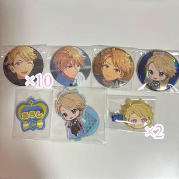 앙스타 나루카미 아라시 캔뱃지 아크릴 스탠드 앞머리 클립 묶음 판매