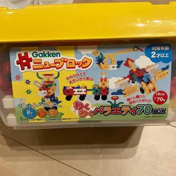Gakken 뉴 블록 70개입 와쿠와쿠 버라이어티 70 box