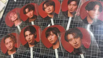 하자 있음 SnowMan 미니 부채 On 세트