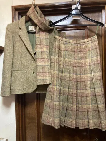 본고장 영국 고급 트위드 윈즘아 여성용 셋업 수트