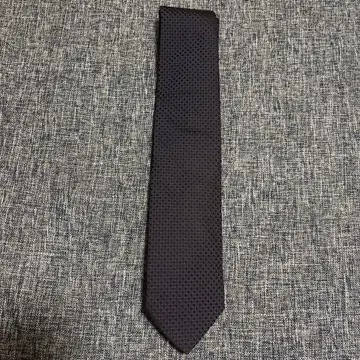 BOSS 네이비 체크 무늬 넥타이