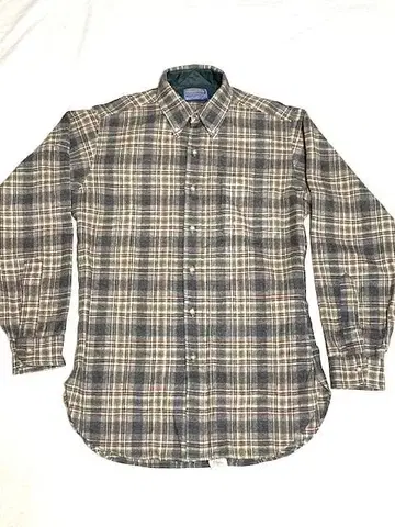 상급 S 빈티지 Pendleton 울 체크 무늬 셔츠