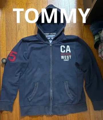 레어 TOMMY HILFIGER 네이비 후드티 XL