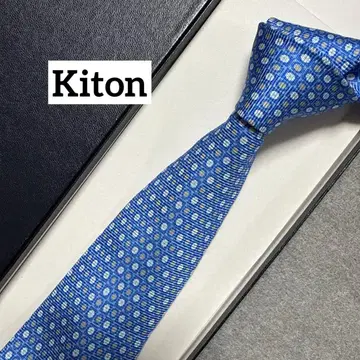 새상품급 키튼 넥타이 파랑 도트 세테피에게
