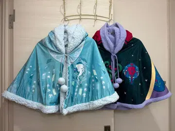 겨울왕국 팬 케이프 엘사&안나 판초