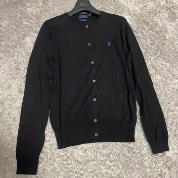 폴로 랄프 로렌 블랙 피마 코튼 가디건 사이즈 M